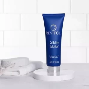 A blue tube of Revitol Cellulite Solution