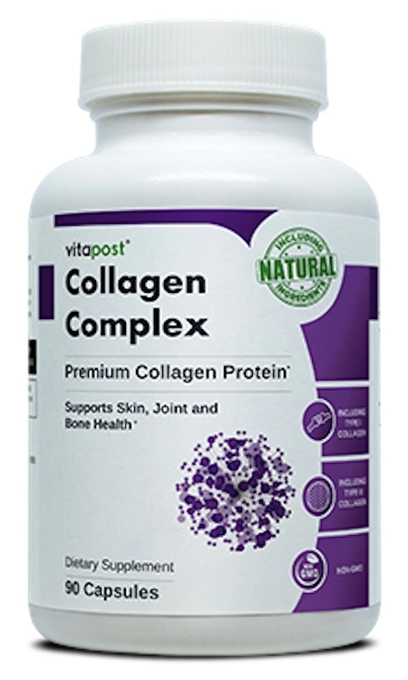 a bottle of Collagen Complex By Vitapost