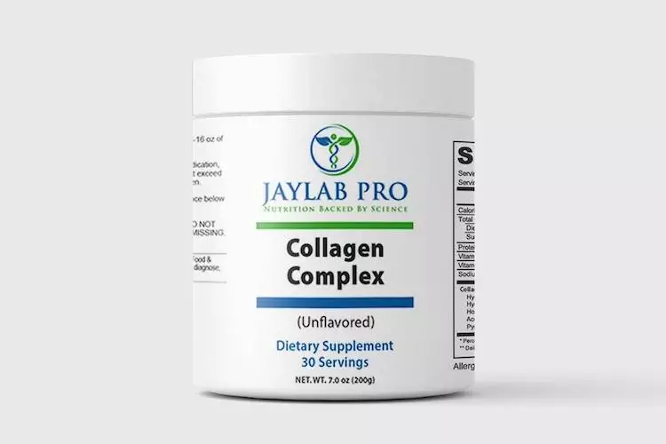 a bottle of Collagen Complex by JayLab Pro